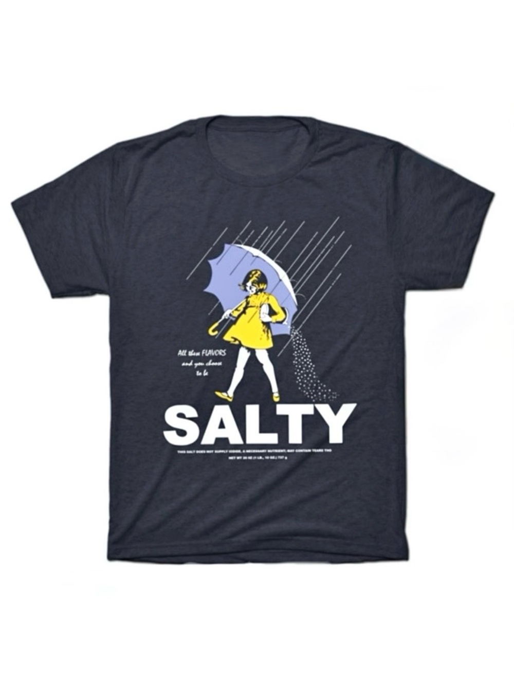 TeePublic Tri-Blend Salty Graphic T-Shirt
